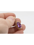 Edles Amethyst Anhänger im Original Vintage 14K Roségold vpc014 vpc014