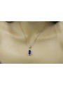 "Elegant Sapphire Pendant in Original Vintage 14K Rose Gold VPC014" Vintage vpc014