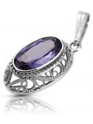 Pendentif en argent sterling 925, Alexandrite vpc014s