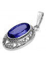 Sterling Silver 925 Sapphire Pendant vpc014s