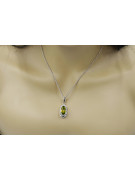 925 Sterling Silber Anhänger mit Gelbem Peridot vpc014s