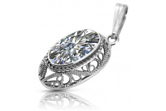 Sterling Silber 925 Anhänger mit Zirkonsteinen vpc014s