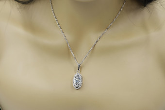 Sterling Silber 925 Anhänger mit Zirkonsteinen vpc014s