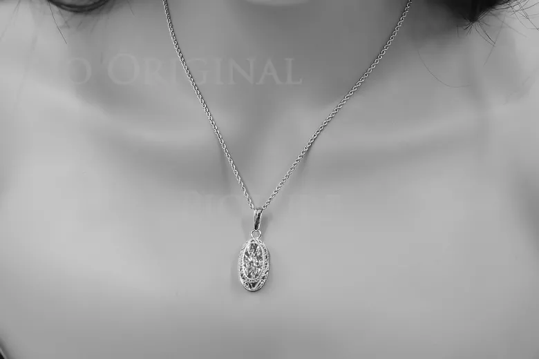 Pendentif en argent sterling 925, Réglag avec pierres précieuses variées vpc014s