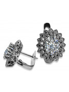 Pendientes de Zirconia y Oro Blanco de 14 Quilates 585 VEC125W Vintage vec125w