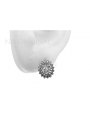 Boucles d'oreilles en Or blanc 14 carats avec monture 585 vec125w Vintage vec125w