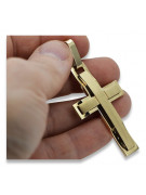 Goldenes Katholisches Kreuz ★ russiangold.com ★ Gold 585 333 Niedriger Preis