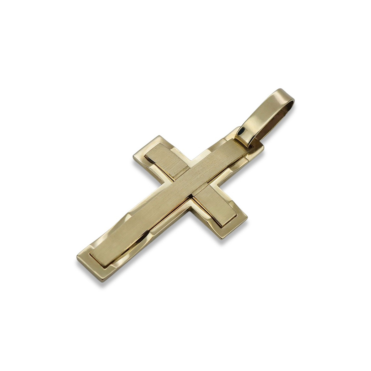 Goldenes Katholisches Kreuz ★ russiangold.com ★ Gold 585 333 Niedriger Preis