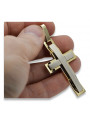 Golden Catholic Cross ★ russiangold.com ★ Gold 585 333 Low price