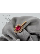 Ruby Adorned Vintage 14K Rose Gold Pendant - Original Design vpc018 vpc018