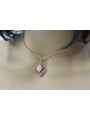 "No Stones Original Vintage 14K Rose Gold Square Pendant" vpn041 vpn041