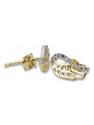 Boucles d’oreilles en or zlotychlopak.pl ★ Échantillon d’or ★ 585 333 Prix bas!