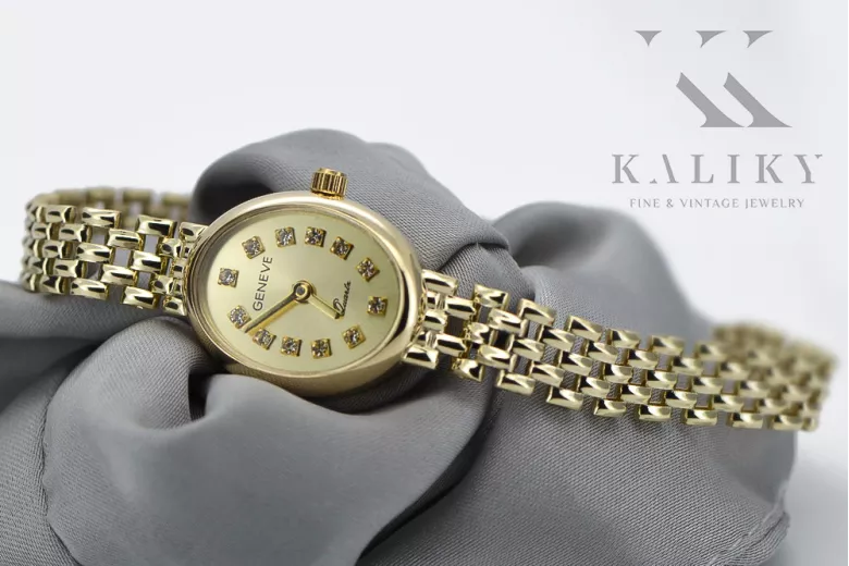 Gold ladies watch ★ zlotychlopak.pl ★ Gold purity 585 333 Low price!