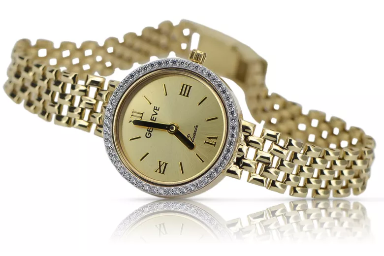 Gold ladies watch ★ zlotychlopak.pl ★ Gold purity 585 333 Low price!