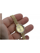 14 Karat Gelbgold Damen Armbanduhr Geneve Geschenk lw101ydy