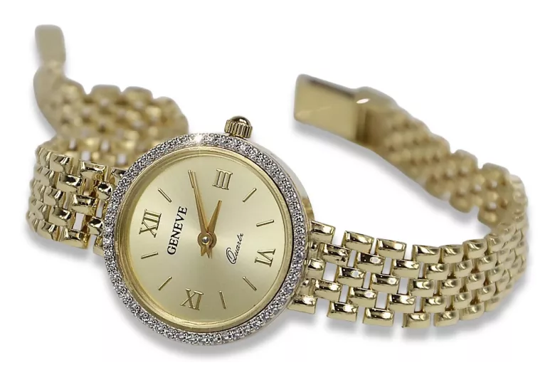 Gold ladies watch ★ zlotychlopak.pl ★ Gold purity 585 333 Low price!