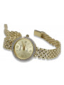 14 Karat Gelbgold Damen Armbanduhr Geneve Geschenk lw101ydy