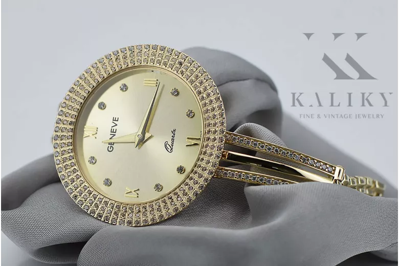 Gold ladies watch ★ zlotychlopak.pl ★ Gold purity 585 333 Low price!