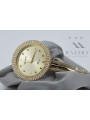 14k żółte złoto, Złoty cyferbla Geneve Lady Watch Gift lw021y