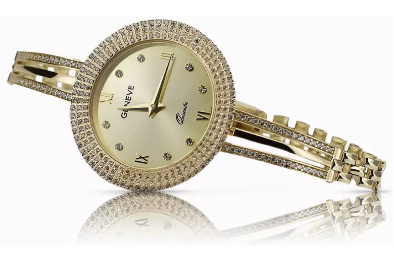 Reloj ★ de oro para damas zlotychlopak.pl Pureza de oro 585 333 ¡★ Precio bajo!