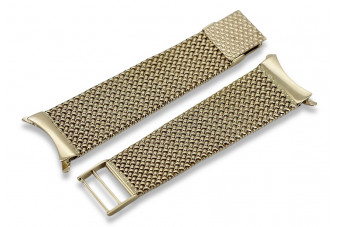 Bransoletka zegarka męskiego Tissot Geneve z 14-karatowym złotem żółtym mbw014yo