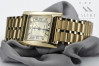 Italienische gelbe 14 Karat Gold Herrenuhr Genfer Armbanduhr mw009y&mbw007y