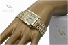 Reloj de oro amarillo italiano de 14k para hombres - Ginebra mw009y&mbw011y