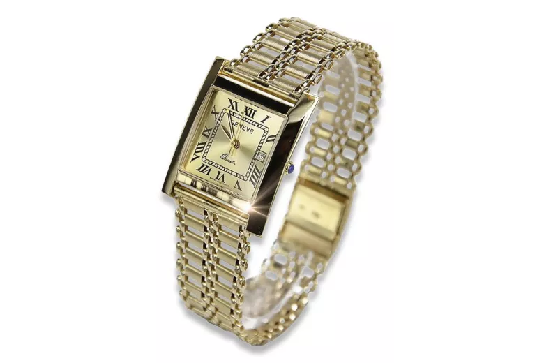 Reloj de oro para hombre Geneve zlotychlopak.pl Pureza de