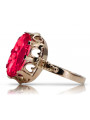 Russische sowjetische Rose 14 Karat 585 Gold Alexandrit Rubin Smaragd Saphir Zirkon Ring vrc014