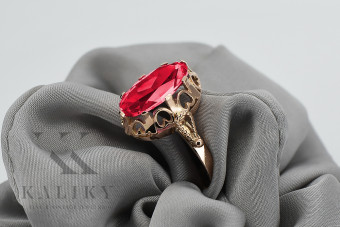 Rubinrot Vintage Roségold 14k Ring, Produktcode  vrc134 vrc134