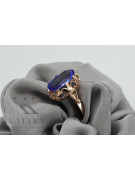 Russische sowjetische Rose 14 Karat 585 Gold Alexandrit Rubin Smaragd Saphir Zirkon Ring vrc014