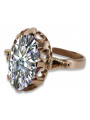 Russische sowjetische Rose 14 Karat 585 Gold Alexandrit Rubin Smaragd Saphir Zirkon Ring vrc014