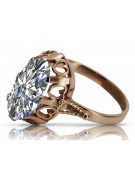 Russische sowjetische Rose 14 Karat 585 Gold Alexandrit Rubin Smaragd Saphir Zirkon Ring vrc084