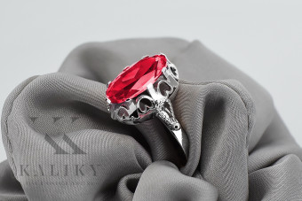 Sterling Silver 925 Ruby Statement Ring vrc134s