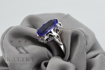 Sterling Silver 925 Sapphire Vintage Ring vrc134s