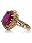 Rose soviétique russe 14k 585 or Alexandrite Ruby Emerald Sapphire Zircon ring vrc084