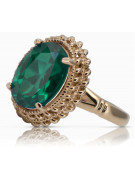 Rose soviétique russe 14k 585 or Alexandrite Ruby Emerald Sapphire Zircon ring vrc084