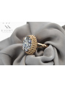 Russische sowjetische Rose 14 Karat 585 Gold Alexandrit Rubin Smaragd Saphir Zirkon Ring vrc084