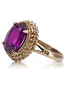 Rose soviétique russe 14k 585 or Alexandrite Ruby Emerald Sapphire Zircon ring vrc014