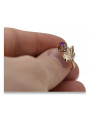 Russian Soviet rose 14k 585 gold Alexandrite Ruby Emerald Sapphire Zircon ring  vrc014