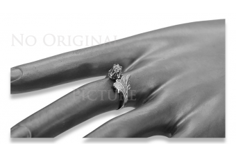 Inel sovietic rusesc din aur 585 trandafir 14k alexandrit rubin smarald safir zircon vrc014