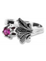 Rose soviétique russe 14k 585 or Alexandrite Ruby Emerald Sapphire Zircon ring vrc014