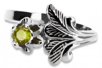 925 Sterling Silber, Gelber Peridot, verschiedene Steine. vrc169s