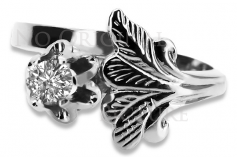 Russische sowjetische Rose 14 Karat 585 Gold Alexandrit Rubin Smaragd Saphir Zirkon Ring vrc014