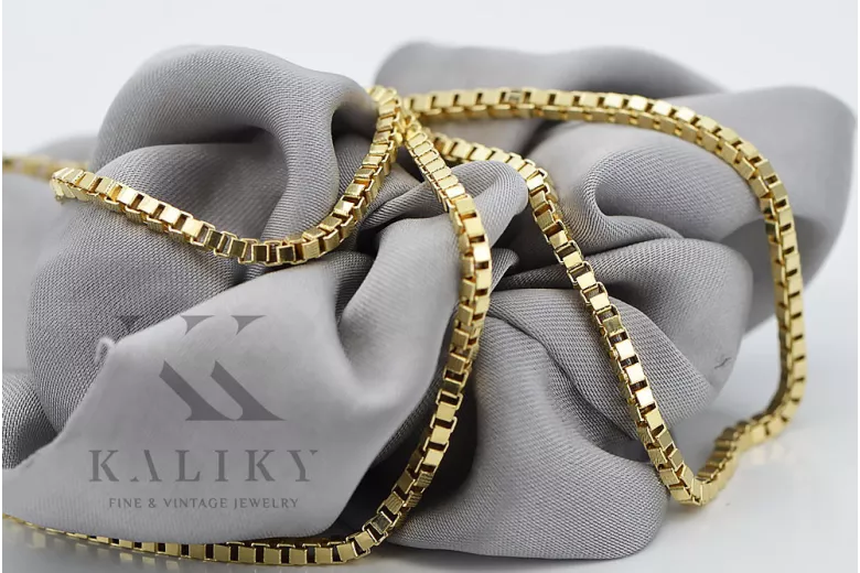 Yellow rose gold chain ★ russiangold.com ★ Gold 585 333 Low price