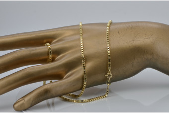 Lanțul ★ galben de aur a crescut russiangold.com ★ Aur 585 333 Preț scăzut