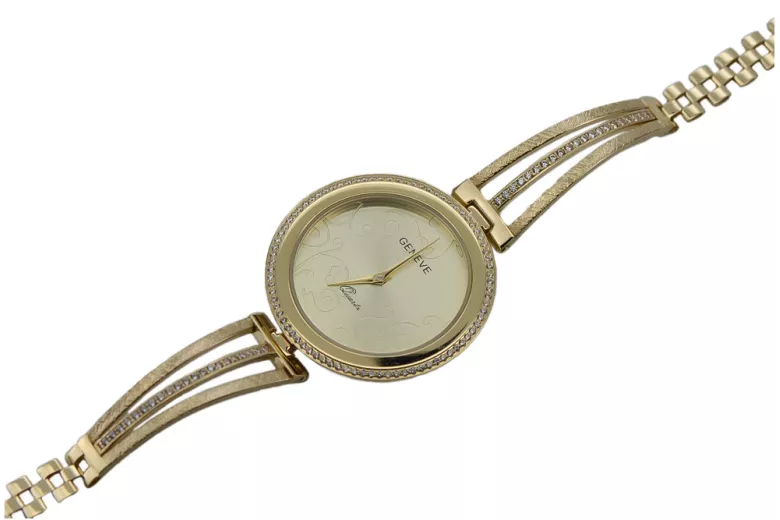 Reloj de damas de oro ★ zlotychlopak.pl ★ Pureza de oro 585 333 ¡Precio bajo!