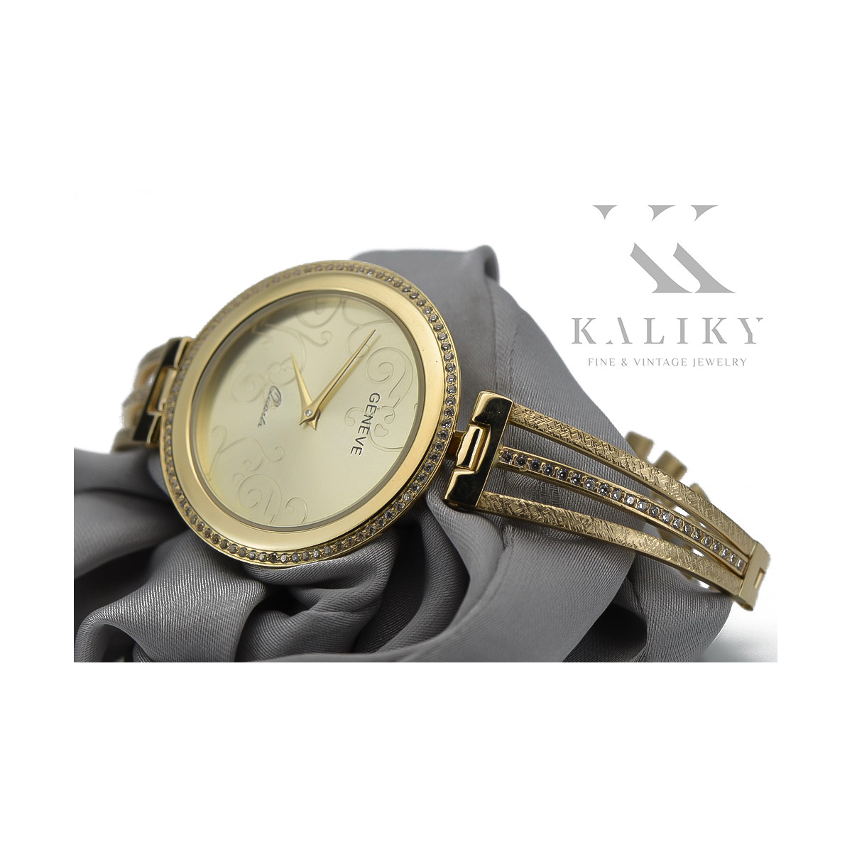 Reloj de damas de oro ★ zlotychlopak.pl ★ Pureza de oro 585 333 ¡Precio bajo!