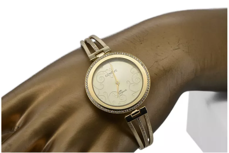 Reloj de damas de oro ★ zlotychlopak.pl ★ Pureza de oro 585 333 ¡Precio bajo!