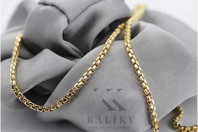 "14K Italian Yellow Gold Rope Chain Necklace" cc078y